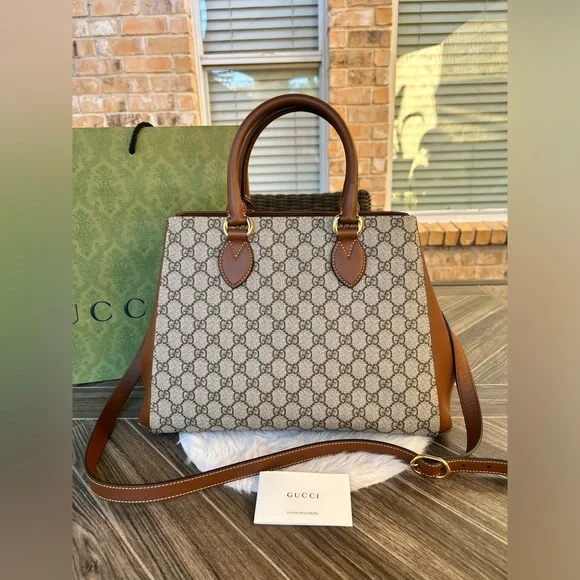GUCCI GG Supreme Top Handle Bag - Picture 16 of 16